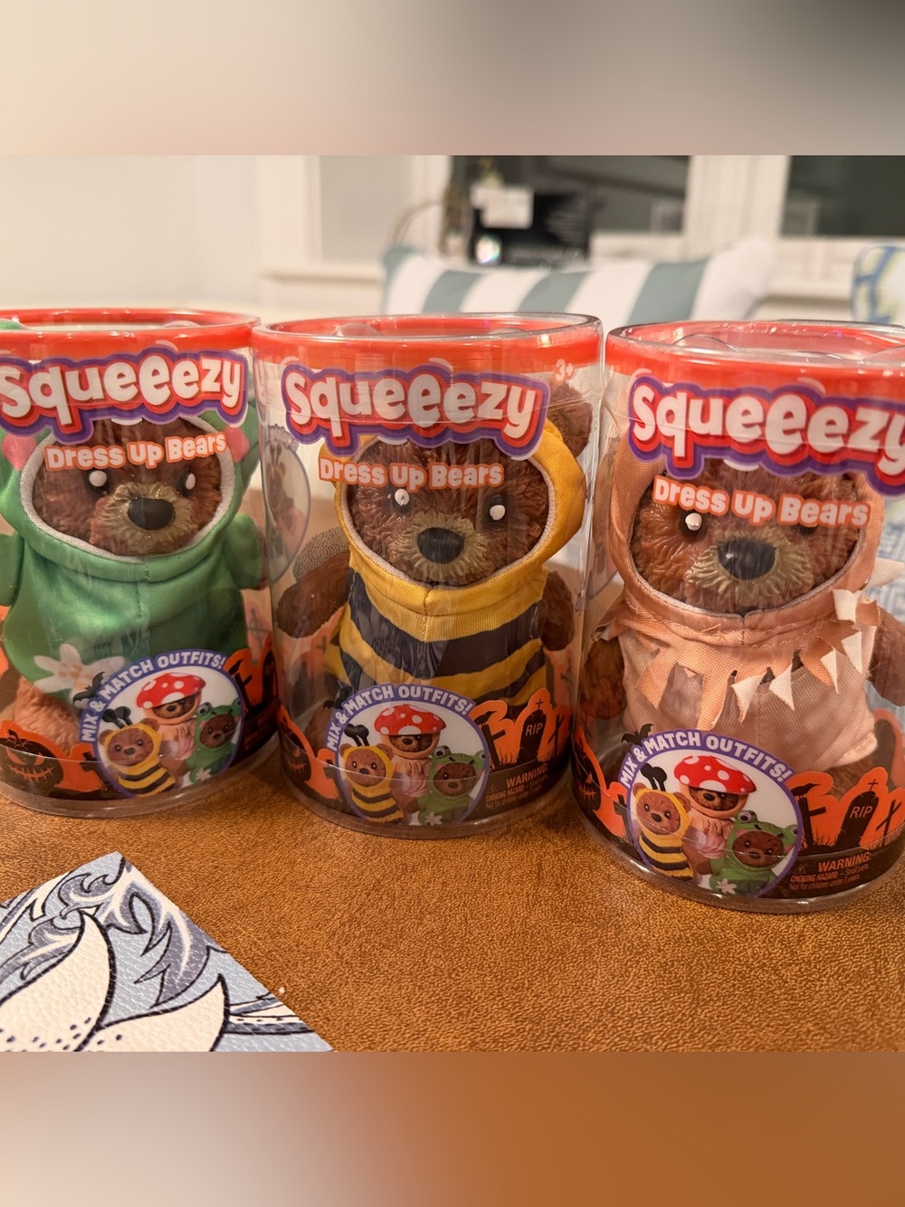 Set of 3 Squeeezy Dress Up Bears
